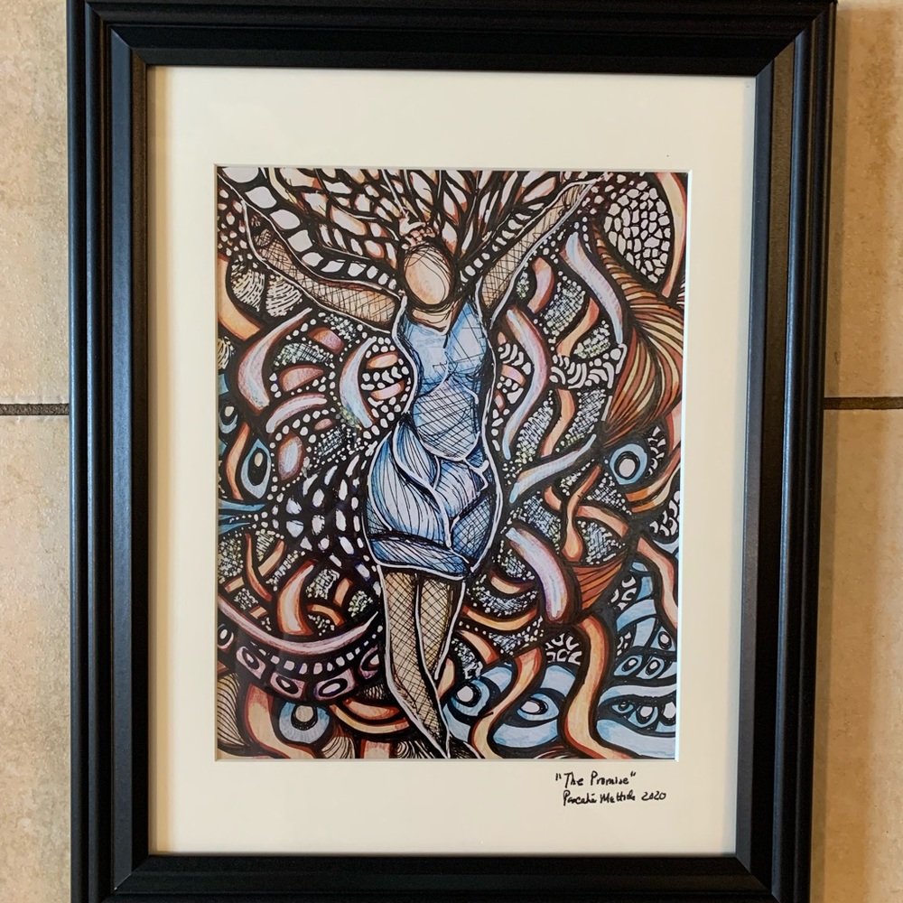 The Promise- a framed n matted 8 by 10 print